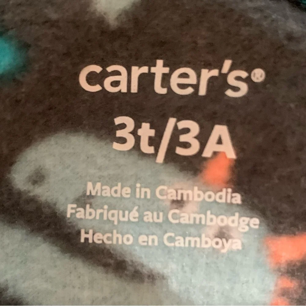 NWT Carter’s Boys Dragon Micro fleece Blanket Sleeper